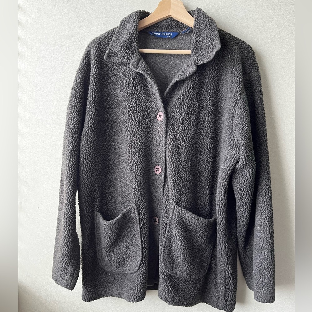 Grey Button Up Cardigan - Friday Harbour (USA)